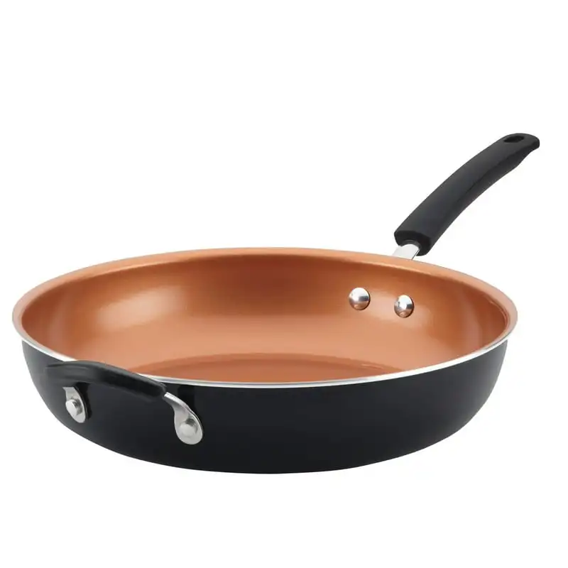 

Easy Clean Pro Non-Stick Skillet with Helper Handle, Black