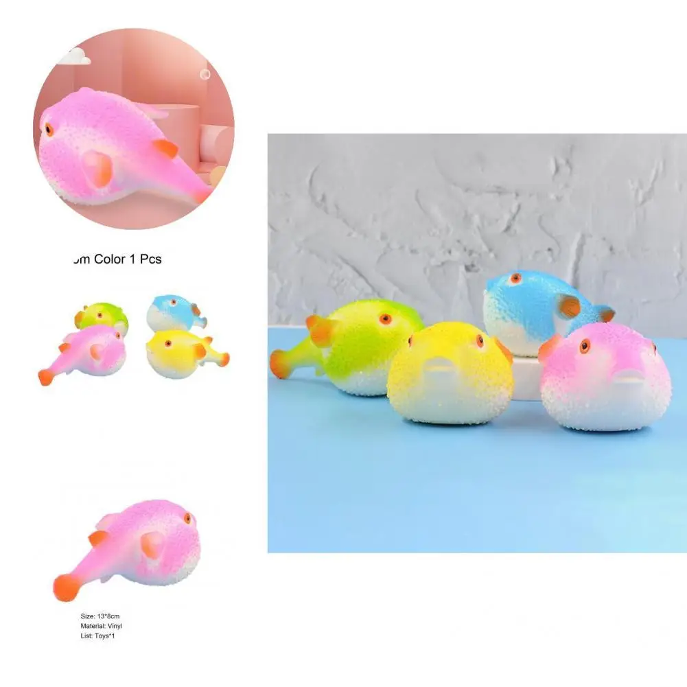

Squeeze Toy Multifunctional Amusing Safe Puffer Fish Shape Sensory Toy
