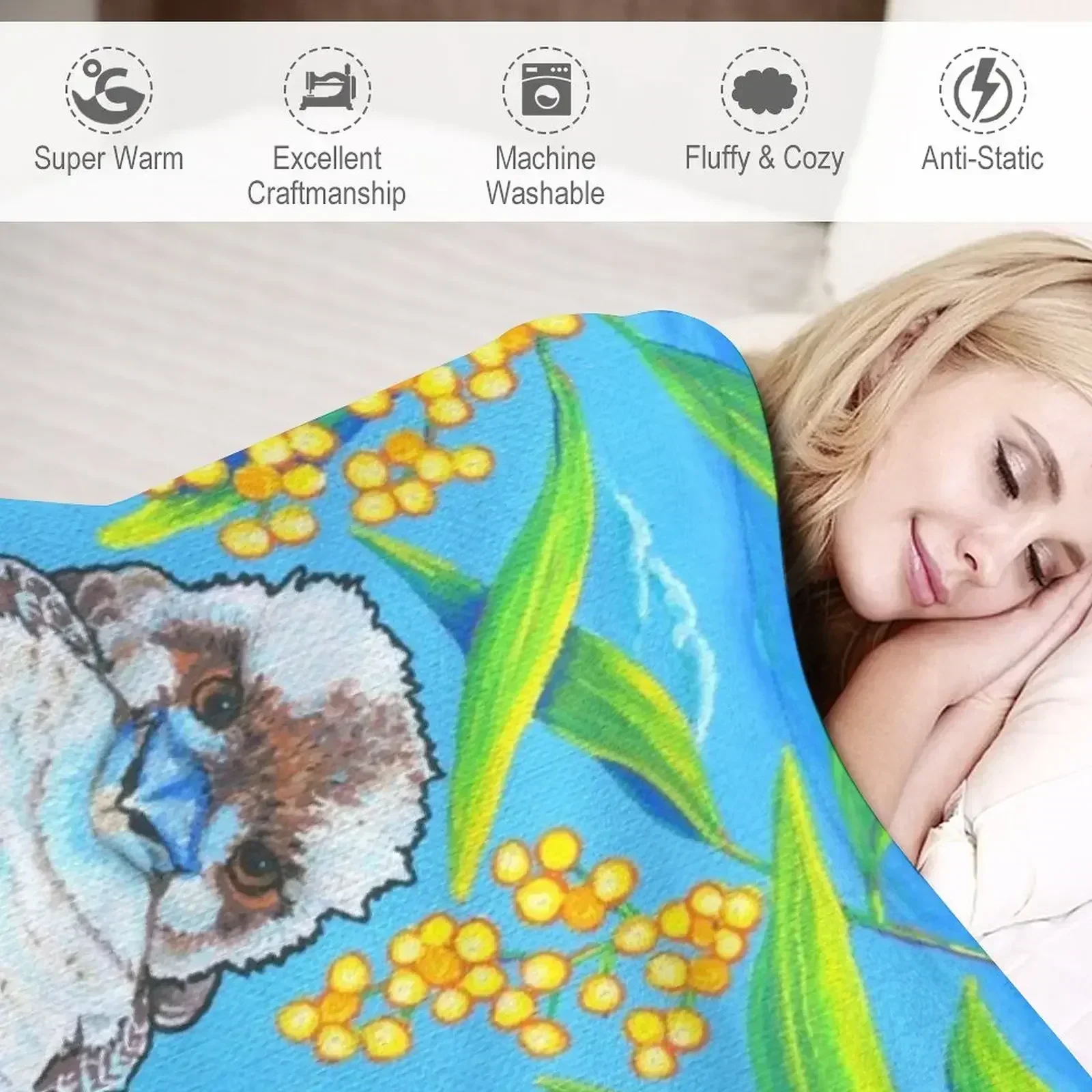 Одеяло Kindred Kookaburras идеи подарков на день Святого Валентина роскошные утолщенные