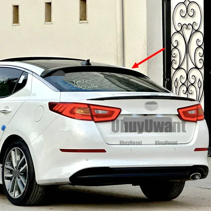 Для Kia K5 Optima 2011-2019 черный спойлер с стоп-сигналом, спойлер на крышу, задний багажник, крыло, губа, задний спойлер на крышу, Стайлинг автомобиля (art.: 3920cd20a3345) - 3920cd20a3345