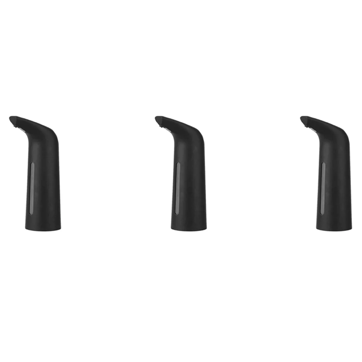 

3X Black Automatic Soap Dispenser Touchless, Auto Liquid Soap Dispenser for Kitchen Bathroom 400Ml
