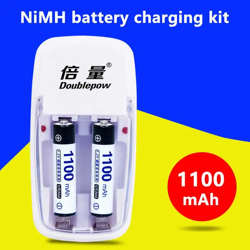 Перезаряжаемый никель-металлогидридный аккумулятор высокой емкости 1 2 в AAA 900/1100