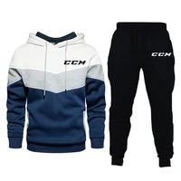 2022 new fashion mens sport wear hoodie sweatpants high quality ccm hooded longsleeve jogging suit male brand tracksuit