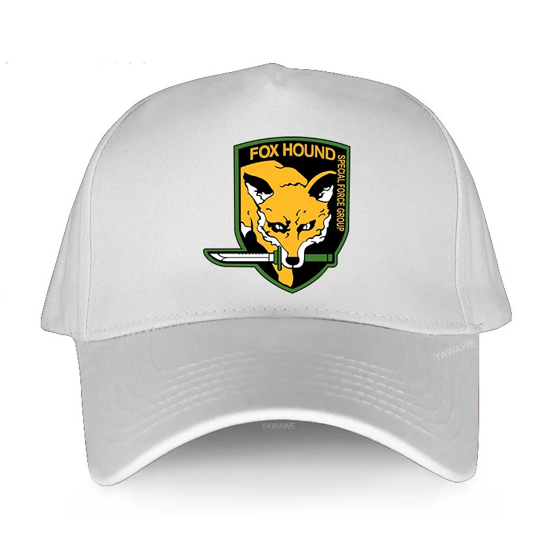 

Men Baseball Caps High Quality hat Unisex Metal Gear Fox Hound Special Force Group Adult yawawe golf cap women outdoor hats