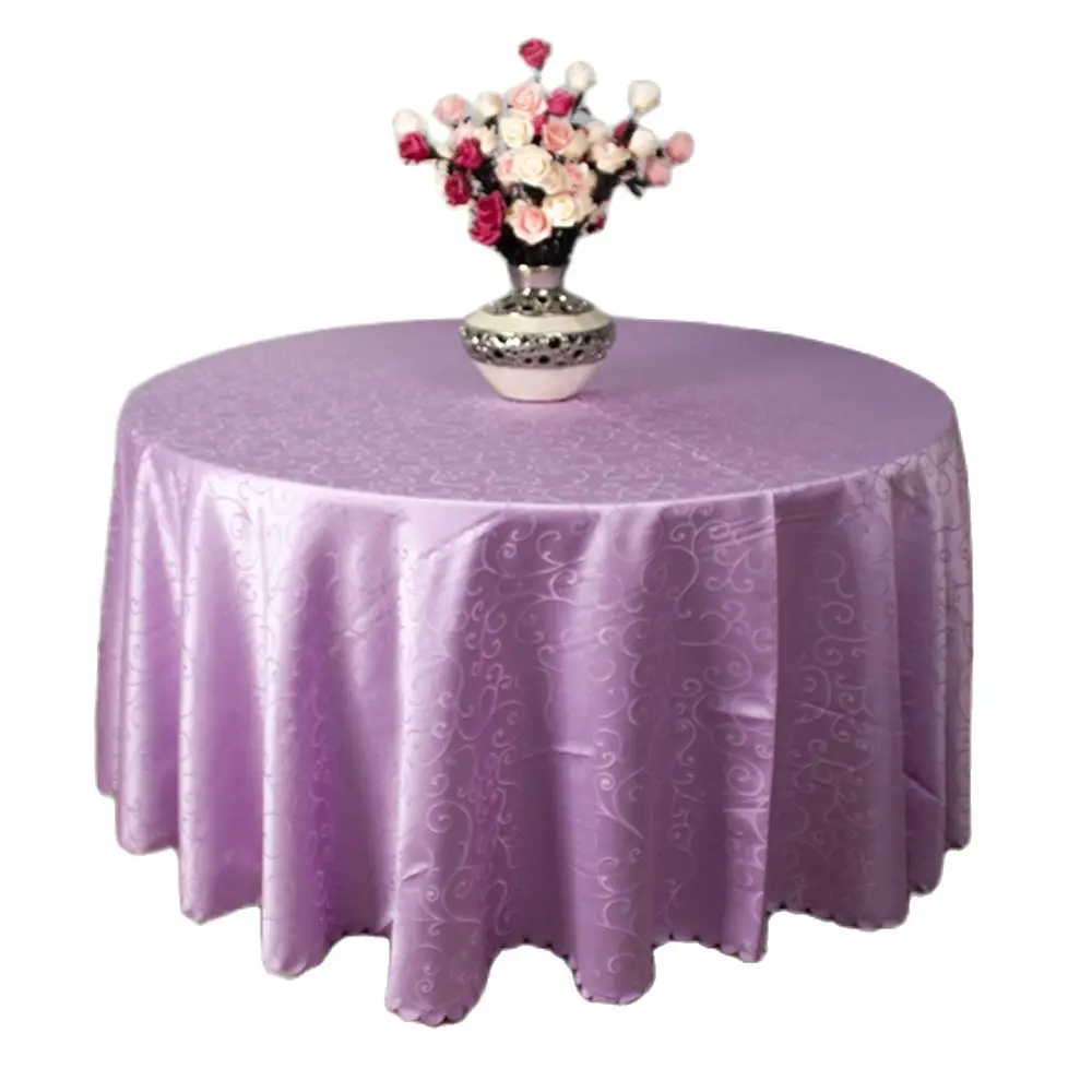 

Wedding Table Cloth Round Polyester Tablecloth Morning Glory Print Elegant Table Cover for Dining Hotel Restaurant Table Decor