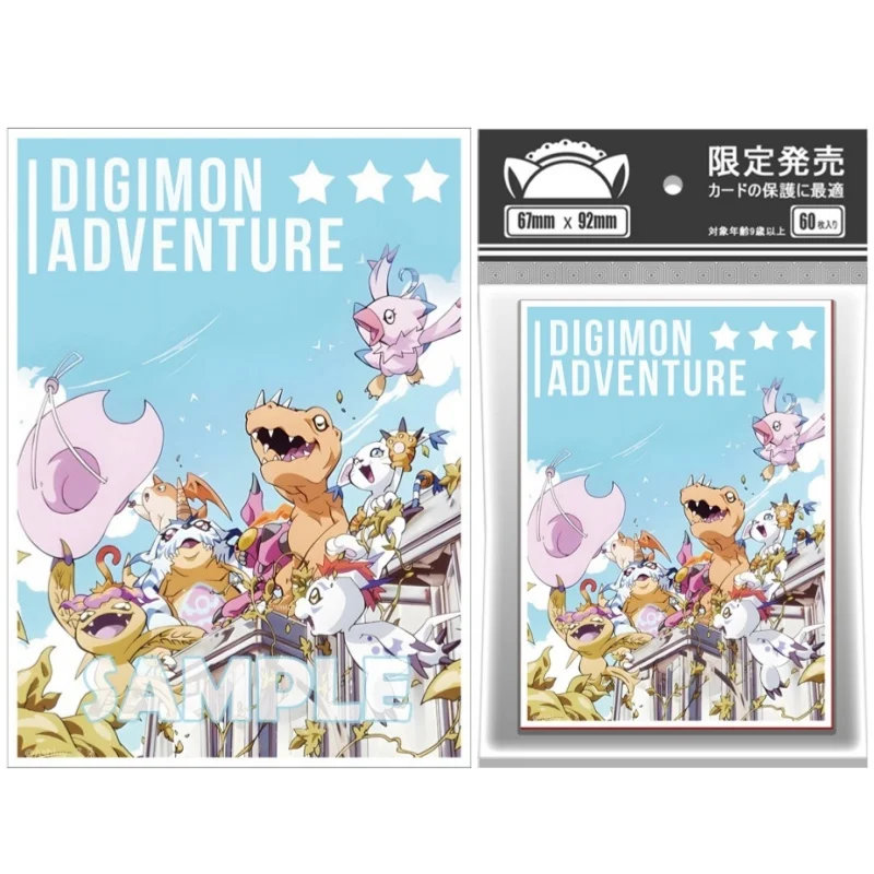 60 шт./компл. ACG карты рукав Digimon Adventure Agumon аниме игровые персонажи лазерная версия