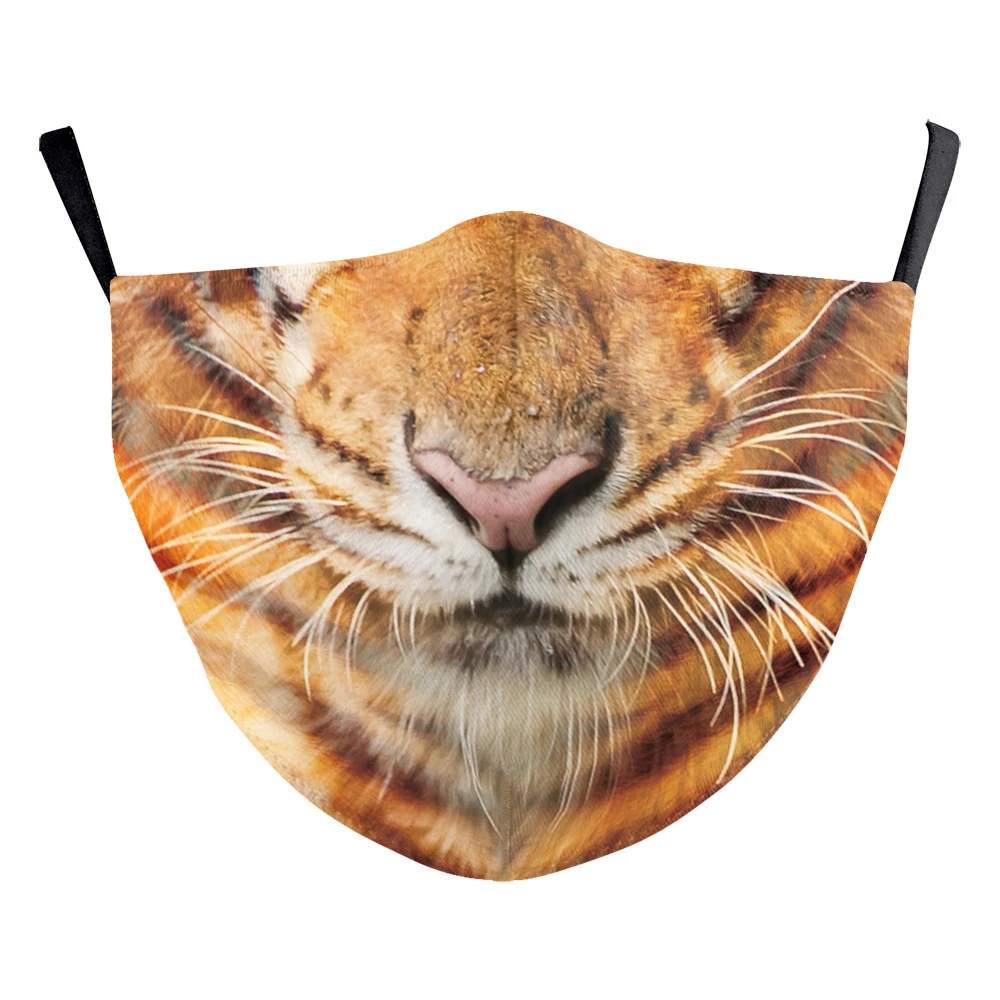 Смешные маски с животными лиса тигр собака рот косплей женские и мужские