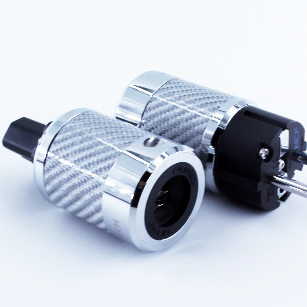 Высококлассный блок питания Furutech FI-E50 / FI-50 NCF Nano Schukostecker Crystal power с родиевым