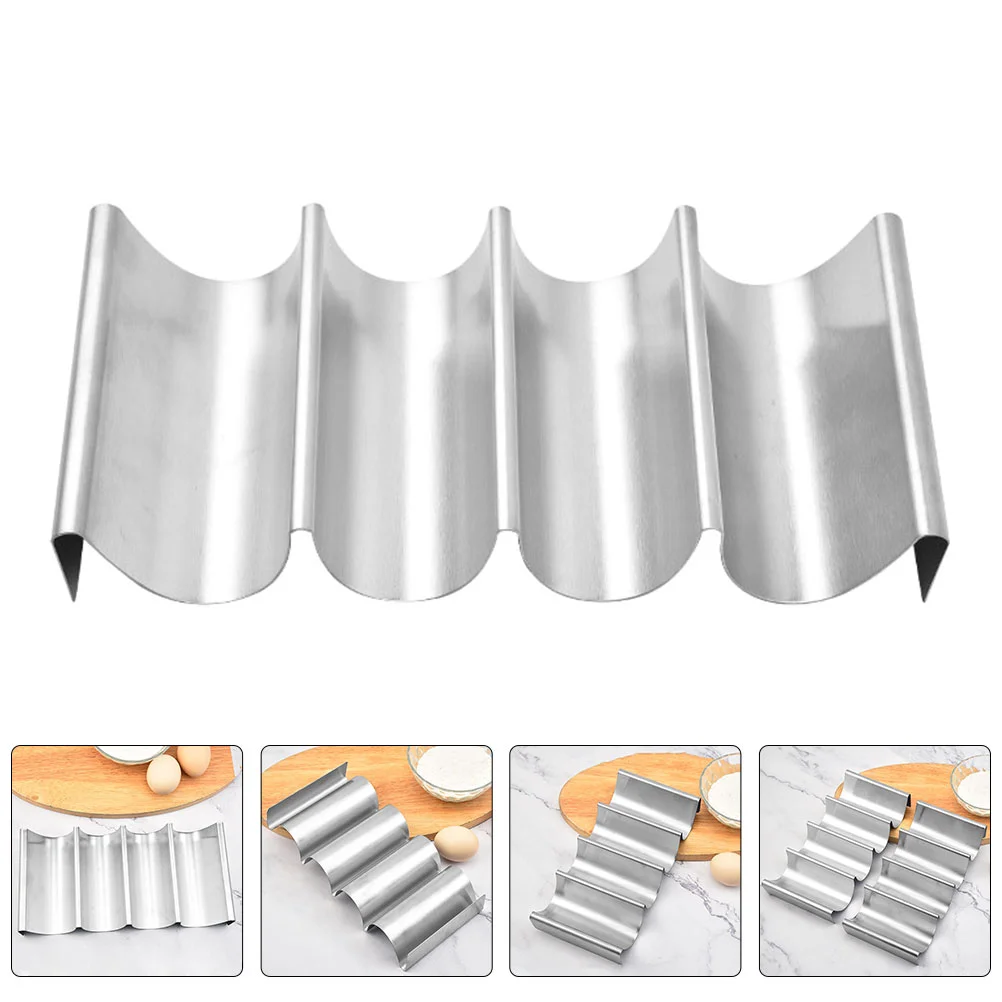 

Crepe Stand Stainless Burritos Metal Taco Baking Pancake Stands Chicken Roll Holder Food Store Supplies Multi-slot