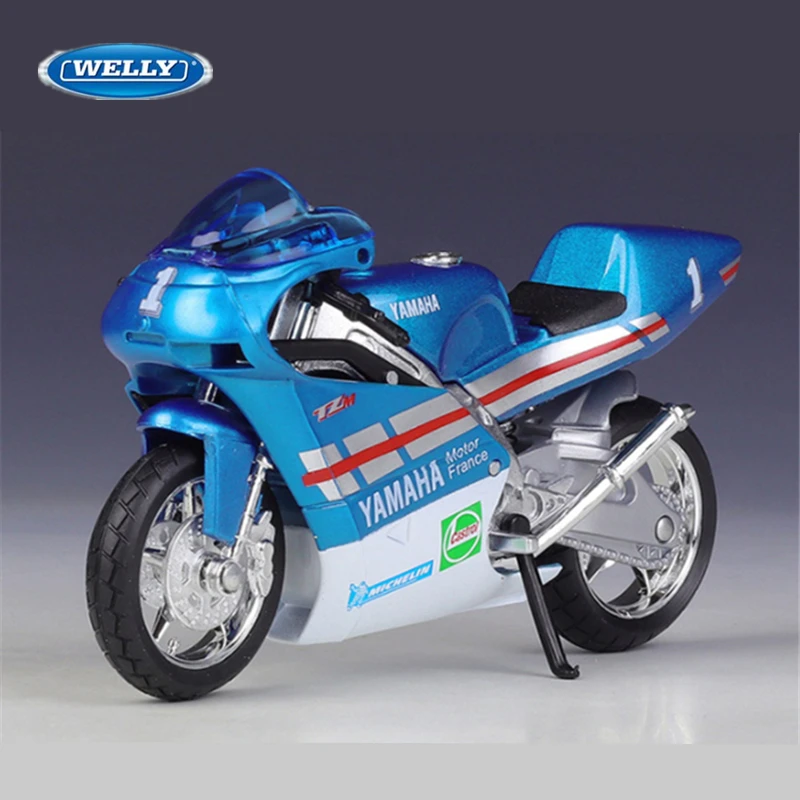 

WELLY 1:18 YAMAHA TZ250M Alloy Racing Motorcycle Model Simulation Diecast Metal Toy Cross-country Motorcycle Model Children Gift