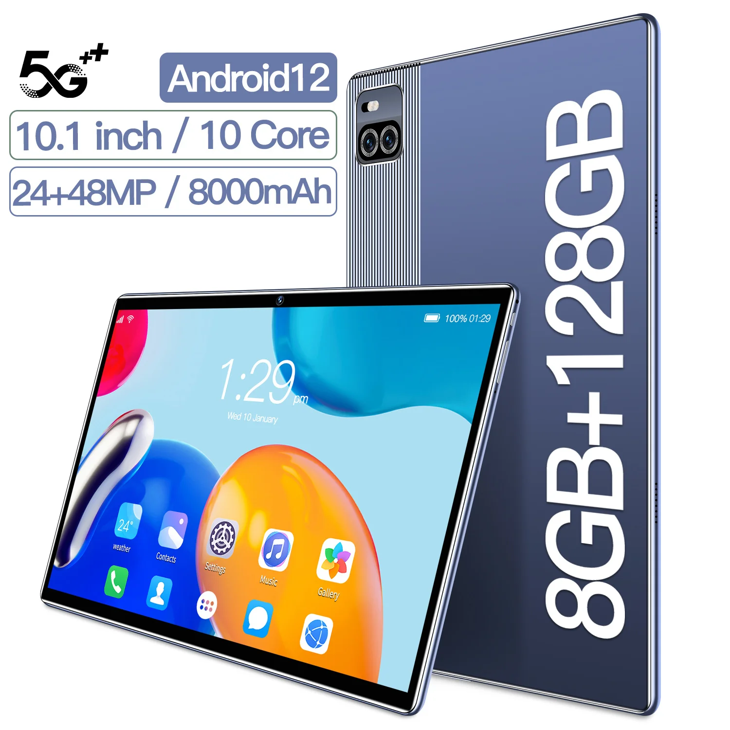 

10,1-дюймовый планшет Android 12 X101, 10,1 ГБ, процессор Qualcomm 128, 870 мАч, Google Play, Офисная версия, мини-ноутбук, Wi-Fi сеть