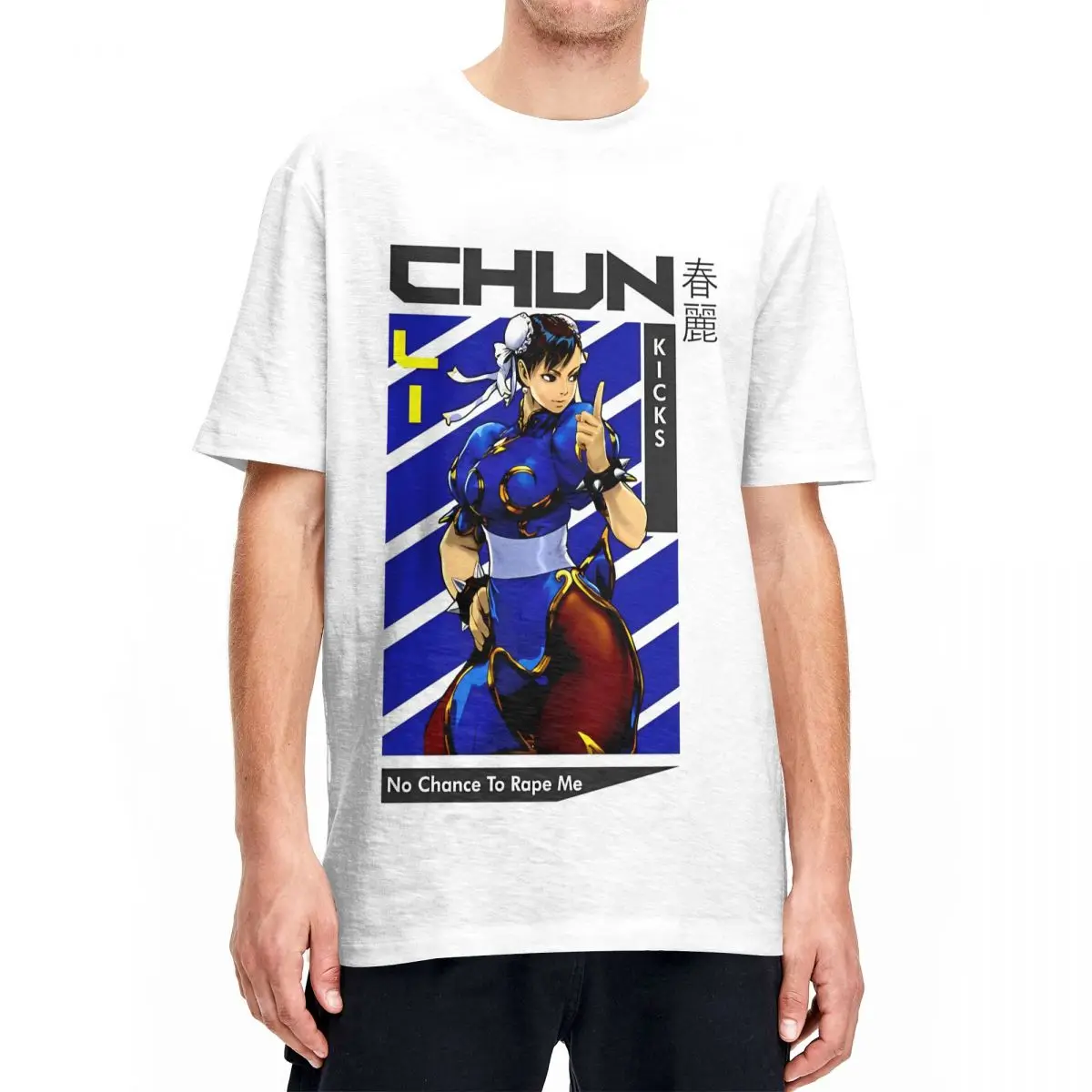 Футболка мужская хлопковая с коротким рукавом и круглым вырезом