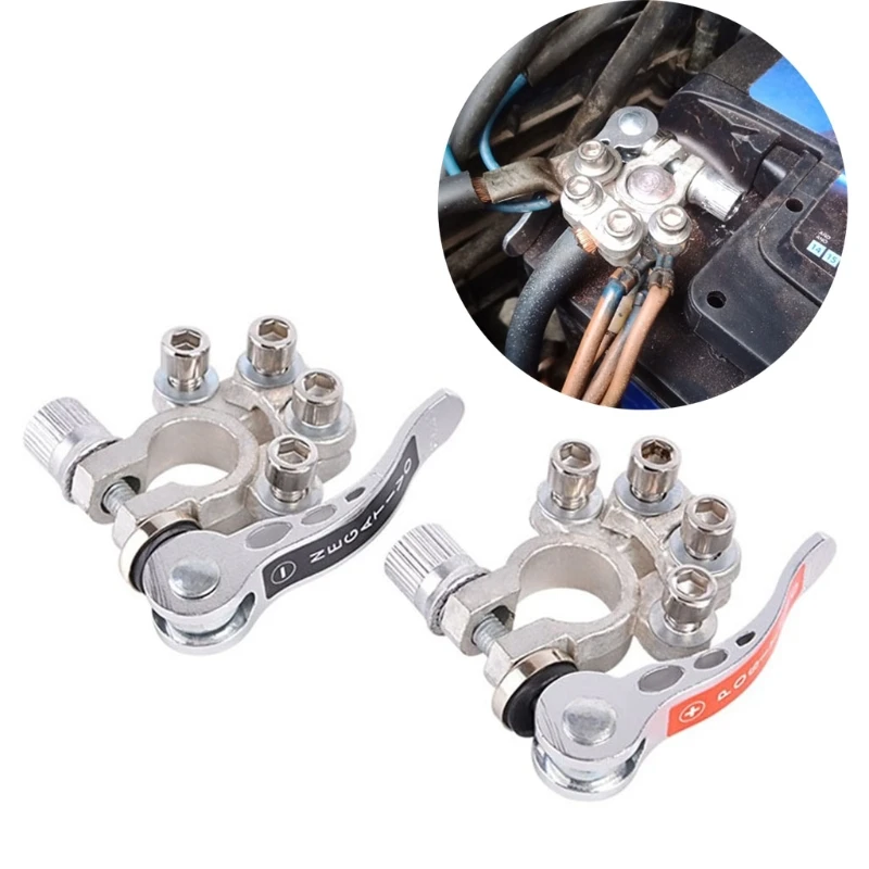 

2PCS Battery Terminal Heavy Duty Car Vehicle Quick Connector Cable Clamp Clip Ki
