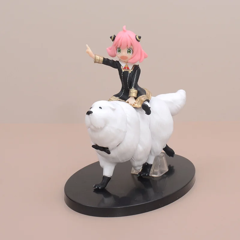 

Anime Spy X Family Anya Forger Figure Toy Loid Yor Forger Chibi Anua Figure With Base Statue Pvc Table Decor Statue Collectible