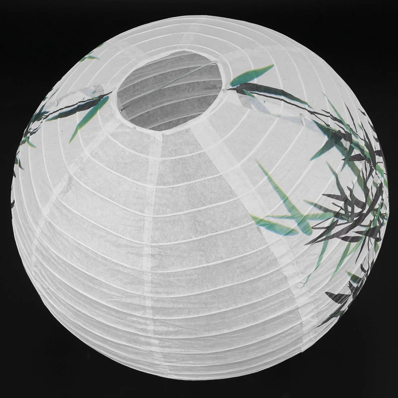 

2X 30Cm Lampshade Paper Lantern Oriental Style Light Decoration Chinese , Bamboo