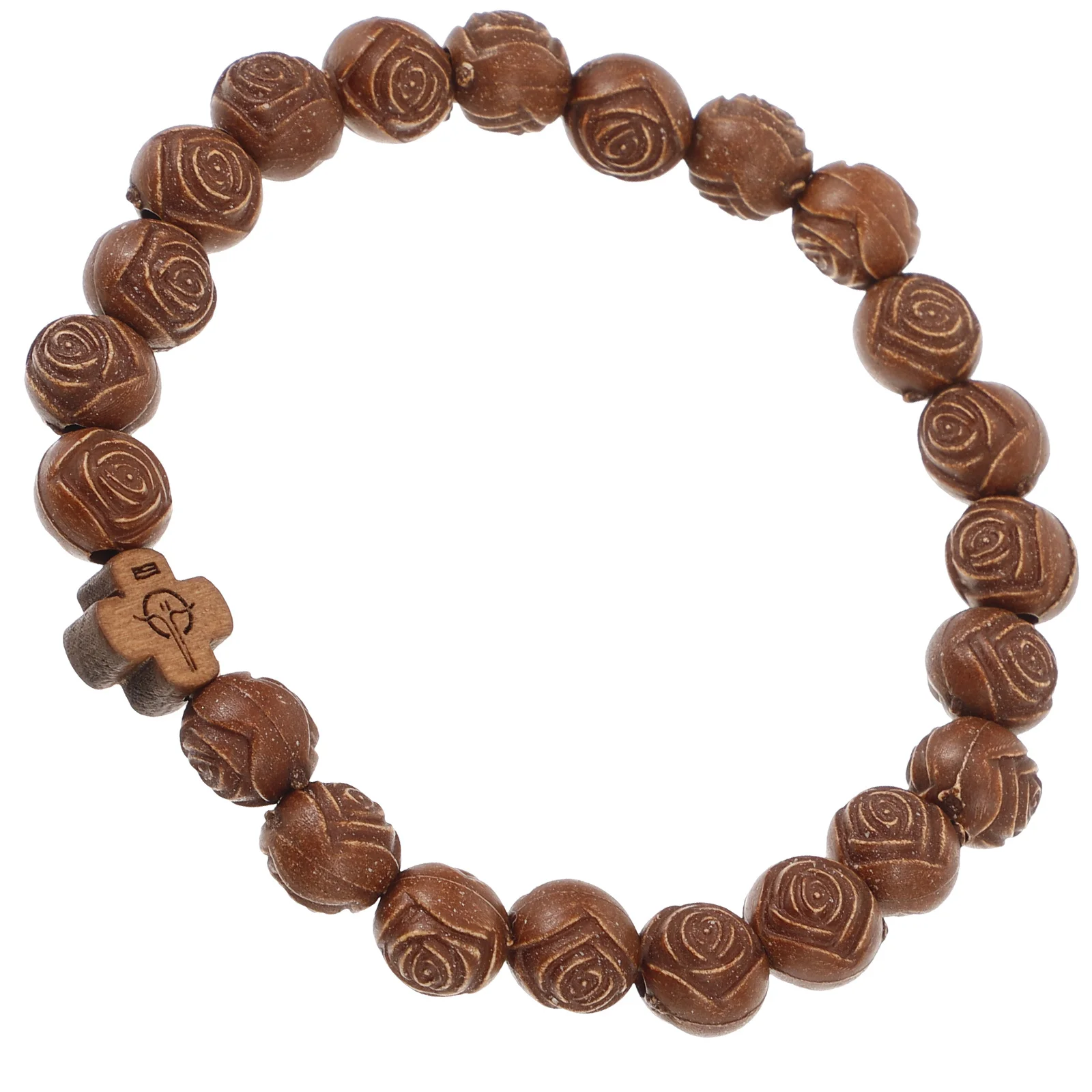 Браслет-четки мужские браслеты из бисера ювелирные изделия розовый крест для