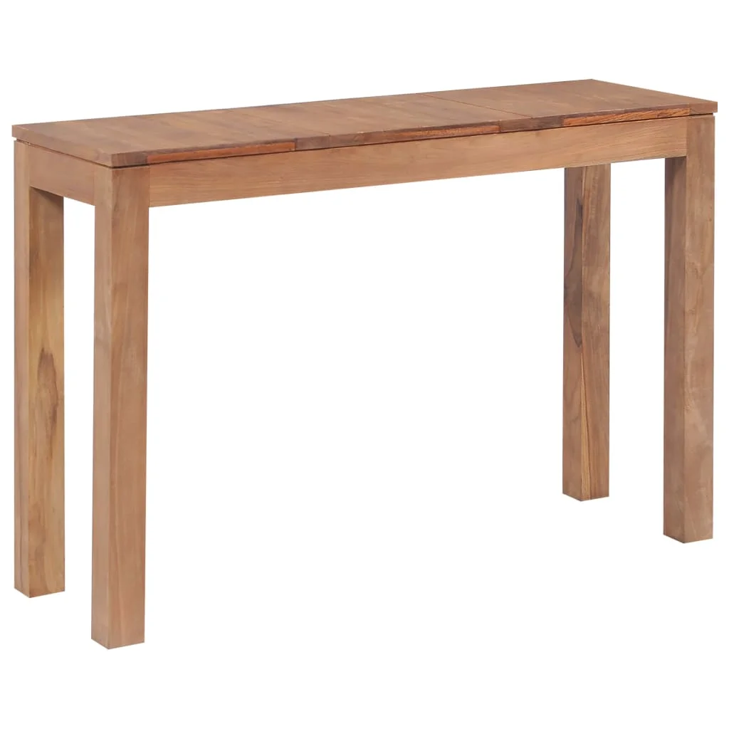 

Console Table Solid Teak Wood with Natural Finish 43.3"x13.7"x29.9" Side Table Home Furniture