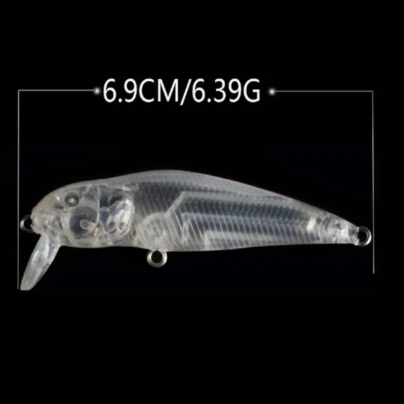 Новинка 2023 блесна Luya без рисунка 6 9 см/6 39 г пластиковая прозрачная искусственная