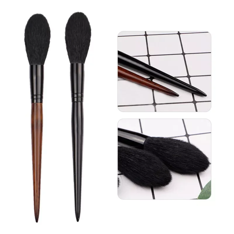 

NEW Portable Goat Hair Long Handle Face Makeup Highlighter Blending Brush Blush Brush Concealer Brush Beauty Tool