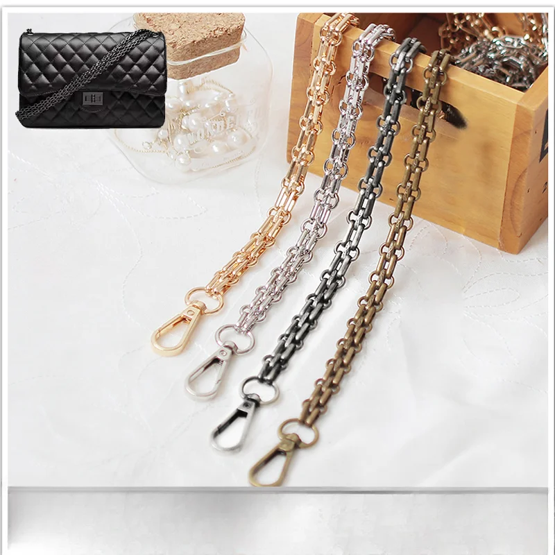 120cm Bag Chain - DIY Gold Gun Black 12mm Metal Replacement Chain Shoulder Bag Strap for Handbag Purse Handle