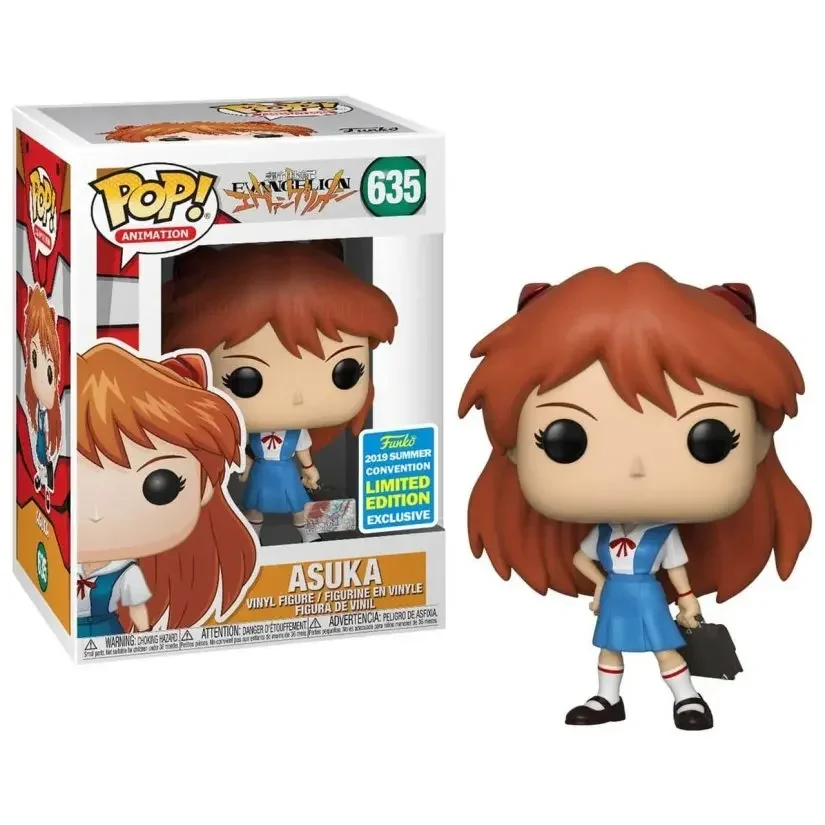 Фото Новый Funko Pop JP Animetion Evangelion REI 745 #   SHINJI 744н #   ASUKA 635 #   Эксклюзивная виниловая фигурка ограниченного выпуска, модель куклы, игрушки №3