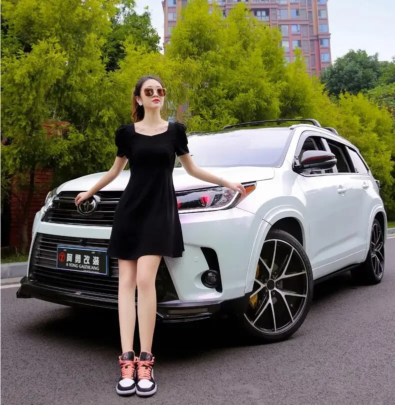 10 шт. для Toyota Highlander 2015 2016 2017 2018 2019 2020 колесо бровей круглая дуга расширители