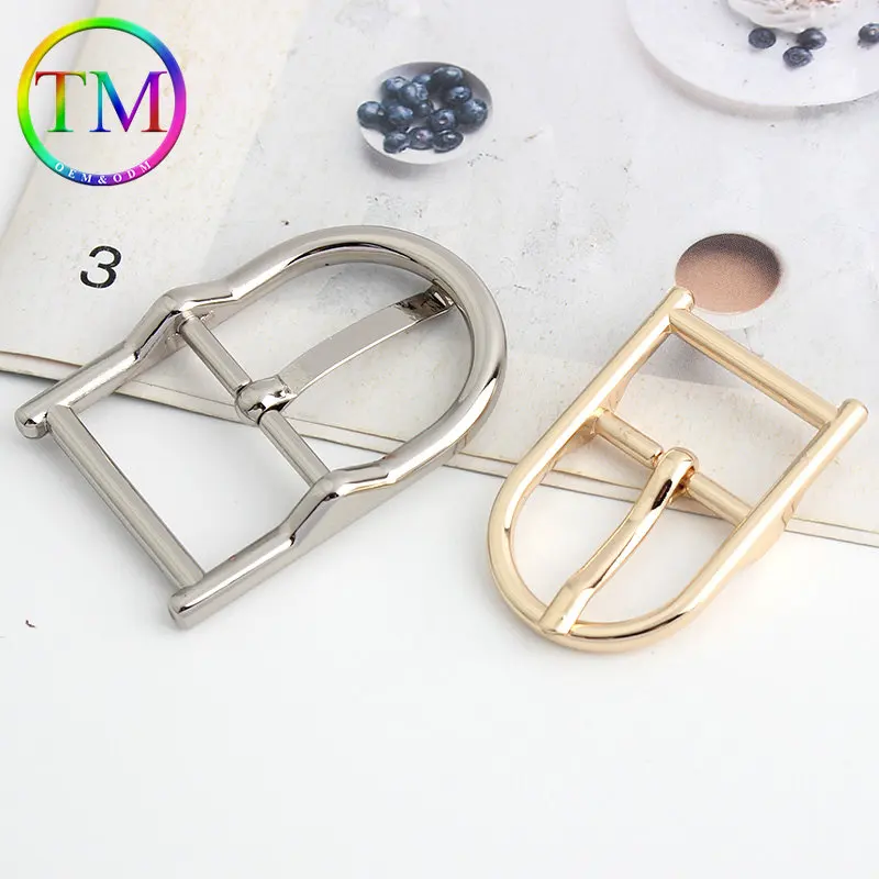 10-50Pcs Semicircle Metal Pin Buckle Leather Shoulder Strap Adjuster Clasp With D Ring Head Diy Luggage Webbing Accessory