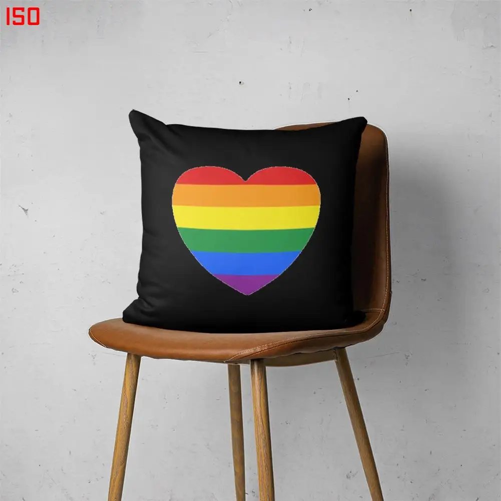 

PRIDE MONTH 00150 Customizable Bedroom Bed Sofa Hotel Car Lumbar Pillow Fashion Decorative Cover