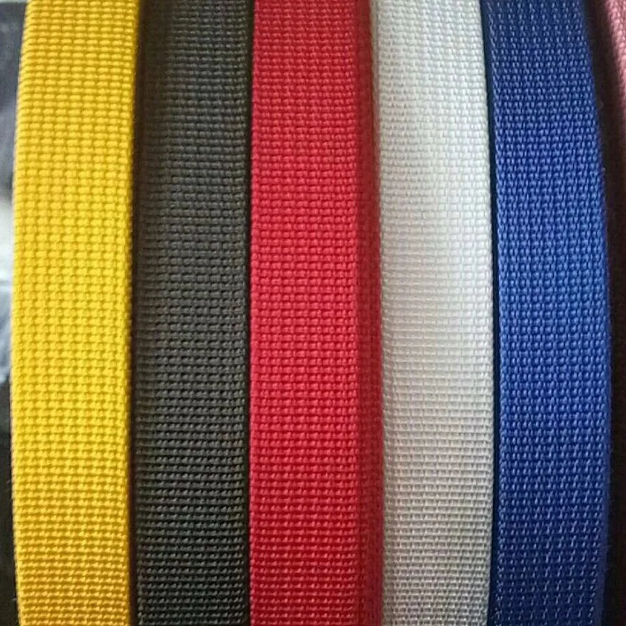 

50 Yards 20mm Polyester Nylon Webbing Strap Thickness 1mm For Bag Shoes Belt Backpack Strapping Pet Collar DIY Craft 49 Colors