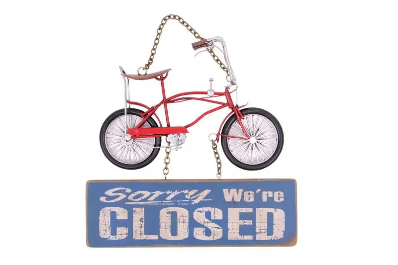 

Decorative Metal Door Lettering Bicycle Vintage Door Ornament Hediyelik