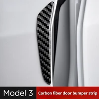 for tesla model 3 carbon fiber door anti collision strip body decoration anti scratch sticker exterior decoration modification