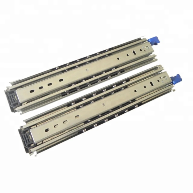 

76mm width heavy duty drawer machinery push to open slide rail 1250mm