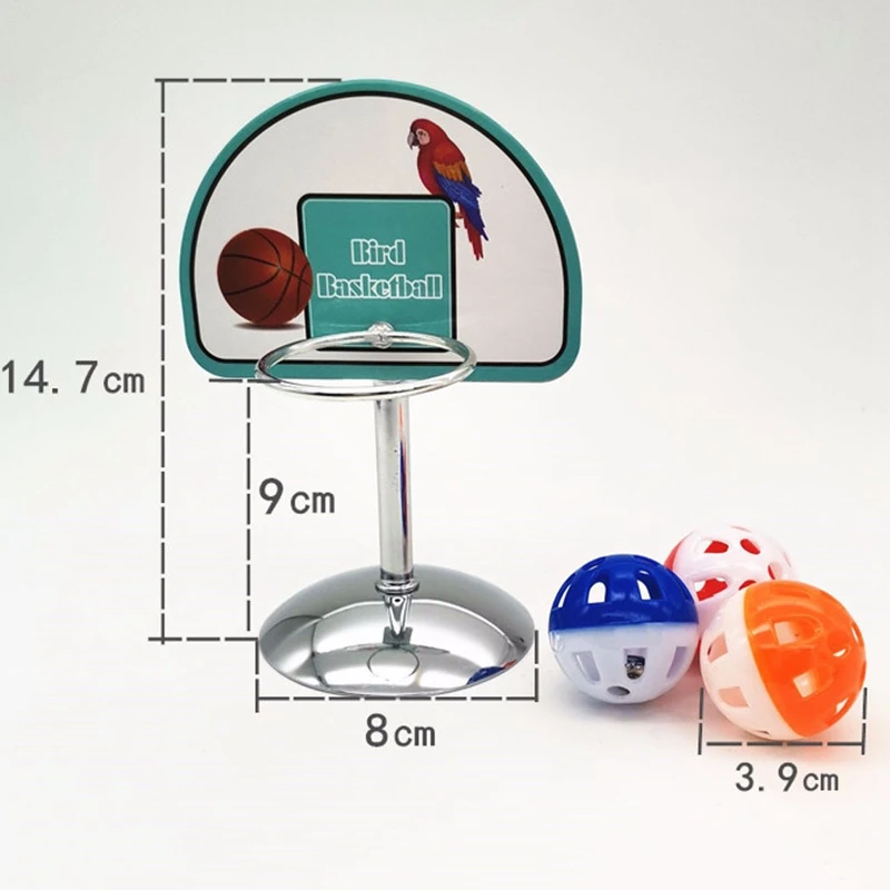 Домашнее животное попугай баскетбольное кольцо реквизит колокольчики шарики