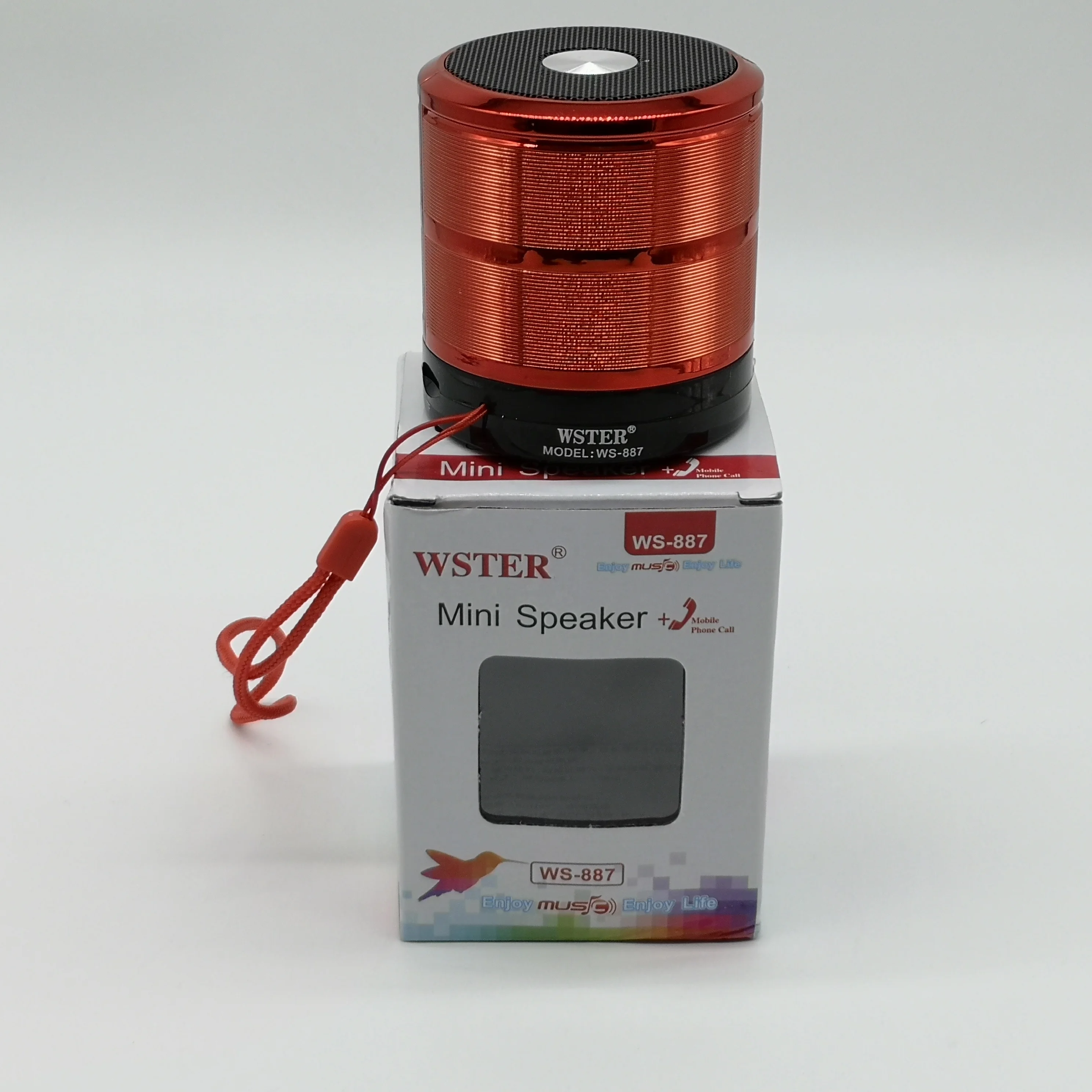Фото Популярная портативная цифровая беспроводная колонка WSTER WS887 с поддержкой USB, TF-карт и FM-радио №4