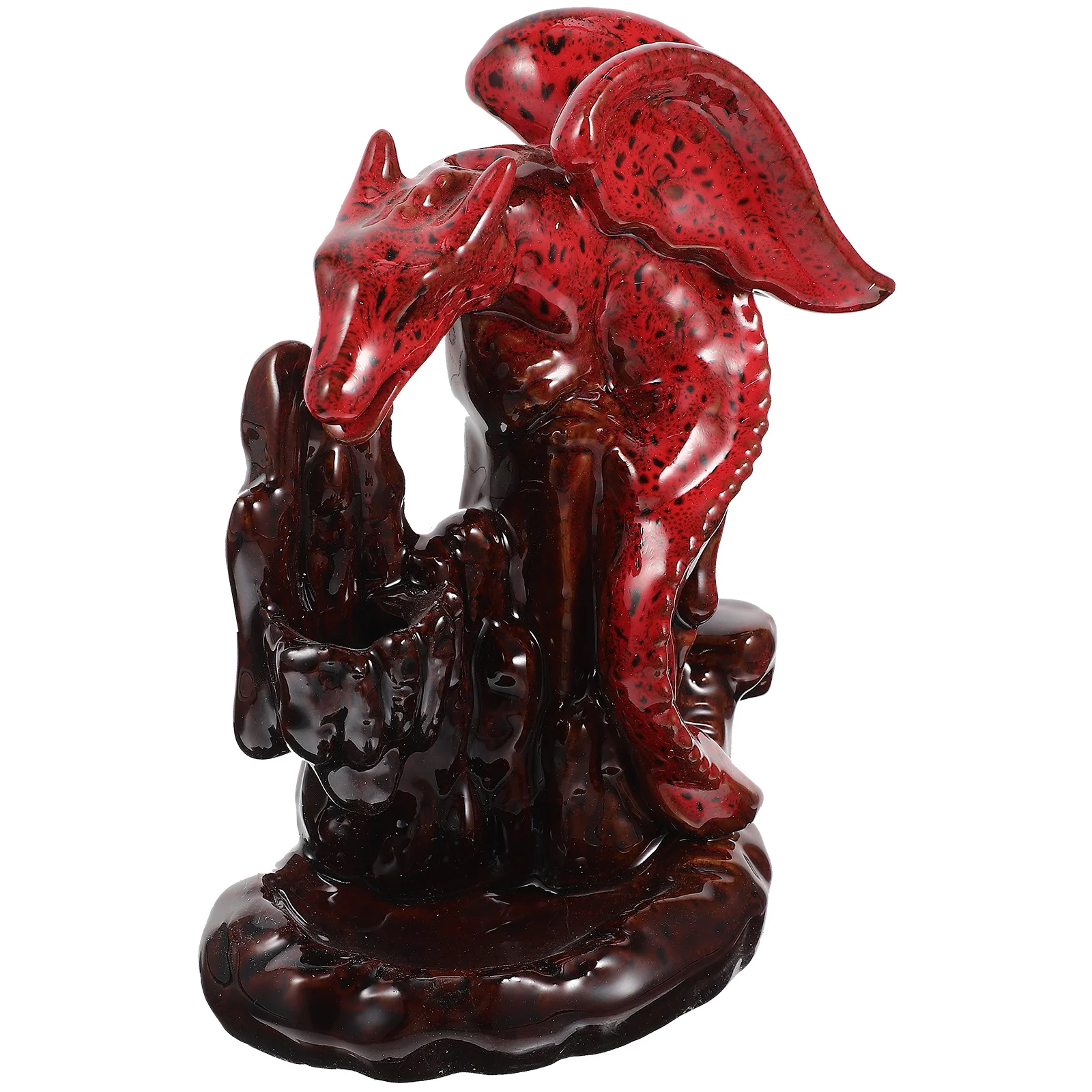 

Holder Burner Cone Ceramic Dragon Censer Backflow Meditation Yoga Stick Tower Holders Ash Catcher