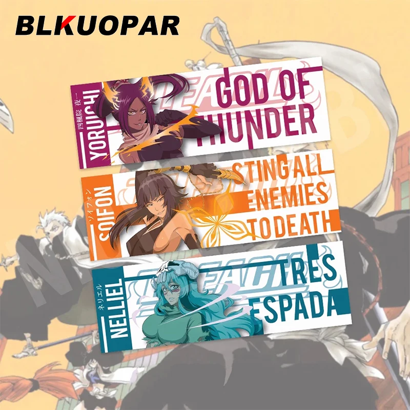 BLKUOPAR 13 см Отбеливатель Аниме Slap вечерний Shihouin Yoruichi Neliel Tu Oderschvank автомобильные наклейки индивидуальные водонепроницаемые наклейки ярлыки