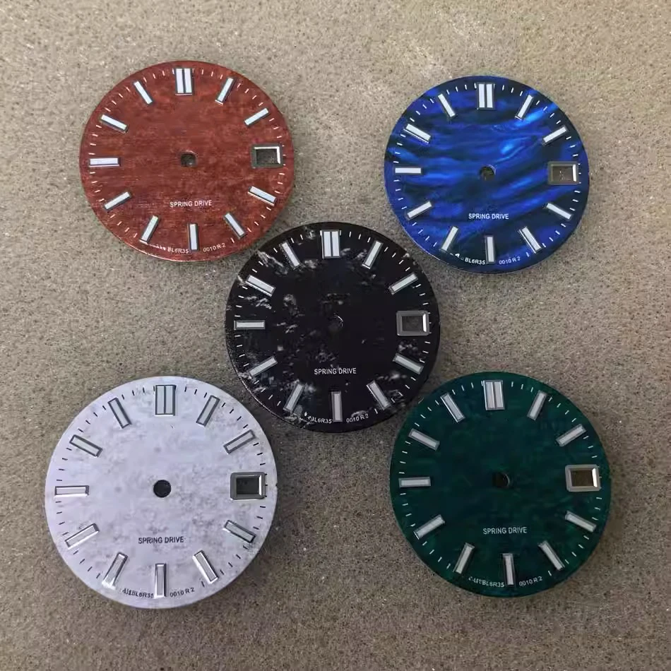 

Cloud Dial NH35 NH36 Green Luminous GS Dial 28.5mm White Blue Black Green Grey Dial Modify Watch Accessories