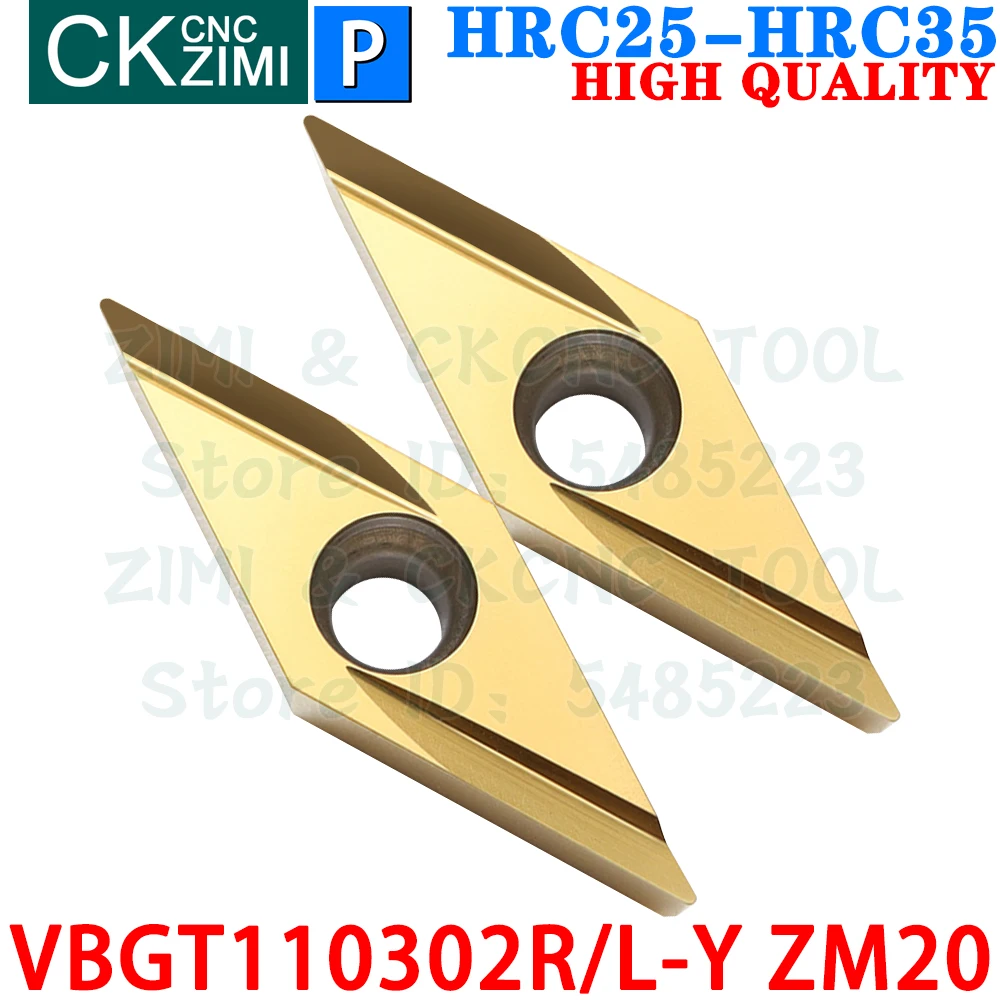 VBGT110302R-Y ZM20 VBGT110302L-Y Металлокерамические вставки Инструменты для наружных