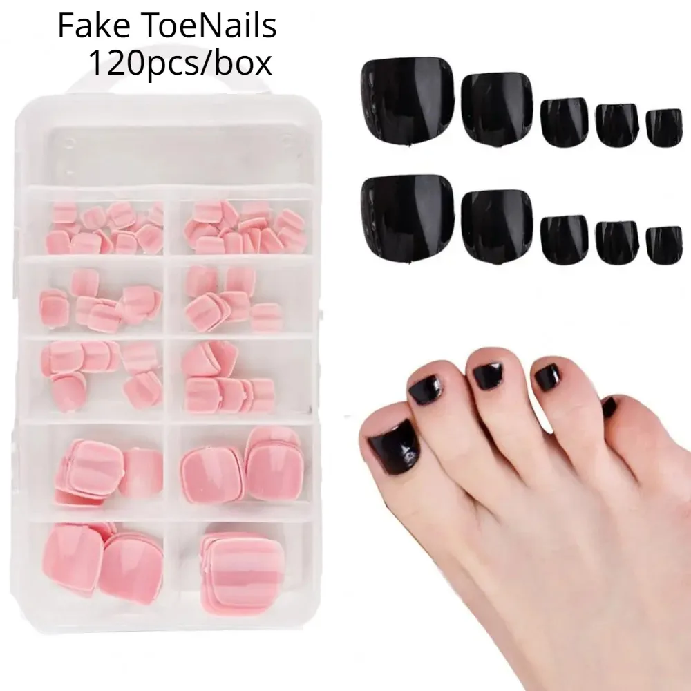 

120 шт. разноцветные Короткие квадратные фланцевые ногти с полным покрытием искусственные фальшивые ногти для домашнего маникюрного салона