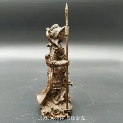Изысканное античное украшение из медного сплава Erlang Yang Jian |