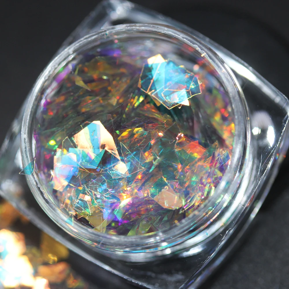 Радужные Блестки Авроры для фотографий опал блестящее искусство украшение