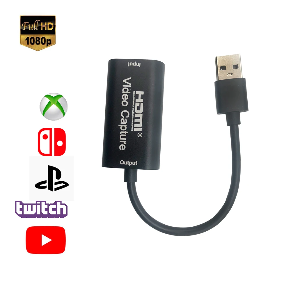 4K 1080P HDMI-совместим с USB 2 0 устройство для записи видео компьютера Youtube OBS и т. д.