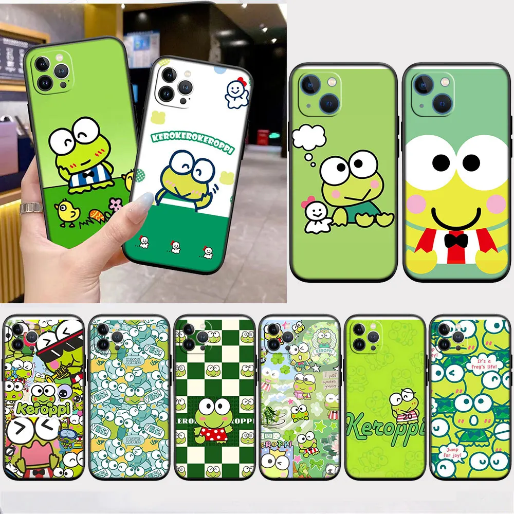 Чехол Keroppi Frog для Samsung S7 Edge S8 S9 S10 S10E S20 S21S Fe S23 Plus Lite Ultra