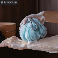 shimoyama hammam scrub mitt double sided exfoliating glove soft mesh bubble bath ball body skin massage cleaning shower scrubber