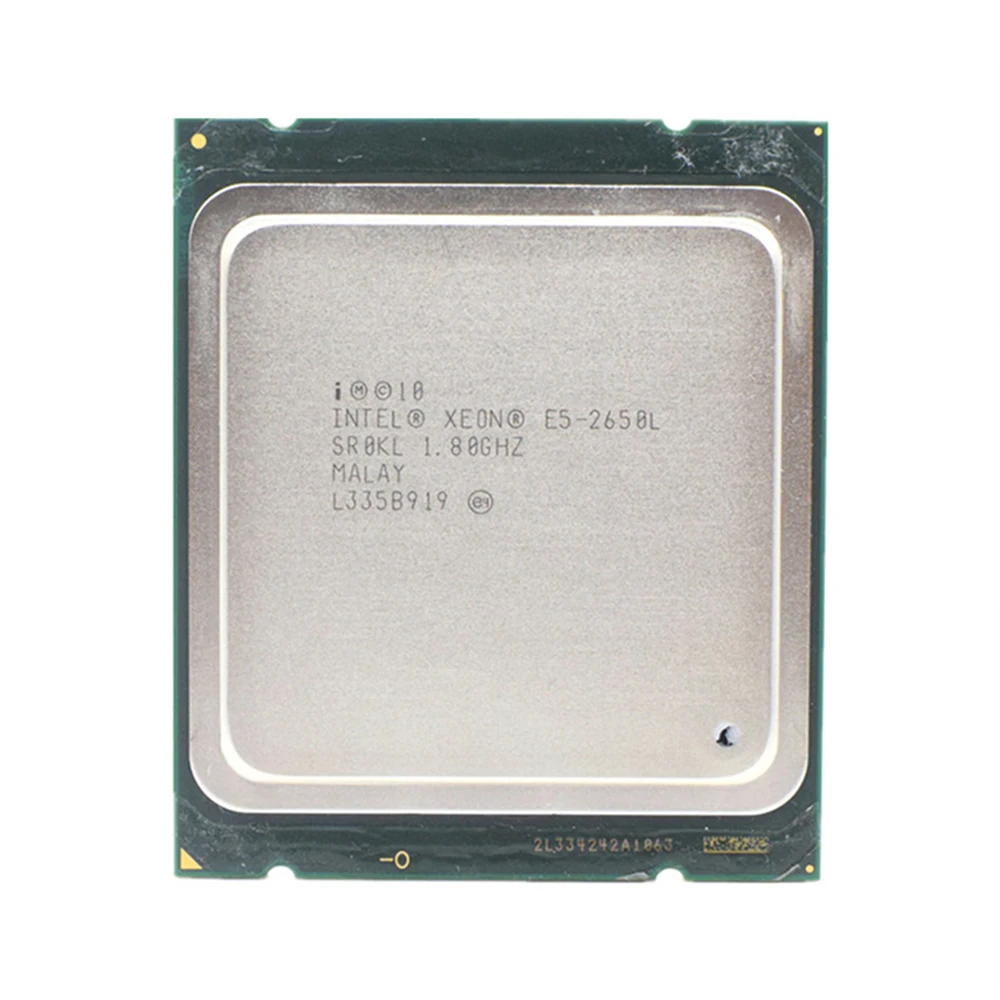 

Intel Xeon E5-2650L E5 2650L 1.8G/20M/8G/s SR0KL 70W LGA 2011 CPU Processor 8-Core working 100% Free Shipping