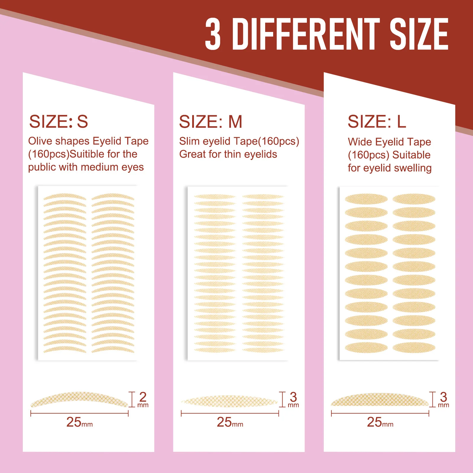 480 Шт. Двойная Лента Для Век Подъема Глаз Сумка Волоконные Инструменты