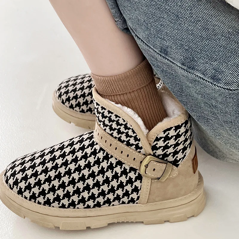 

Женские ботинки в стиле ретро, теплые ботинки из хлопка, размер 36-40, для осени и зимы, 2022