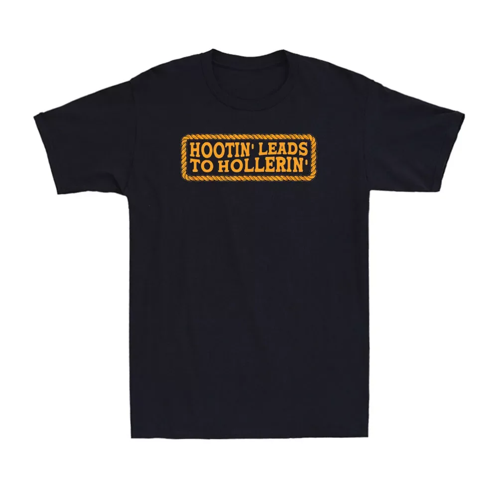 Забавная Мужская хлопковая футболка с надписью приводит к hollerin Groovy