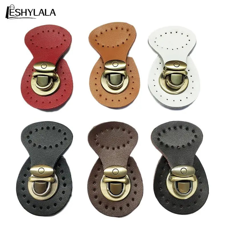 

Leather Bag Lock Multicolor Button Fasteners Snap Buckles Replacement Handmade Bag DIY Clasp Accessories Women Handbag Clasp