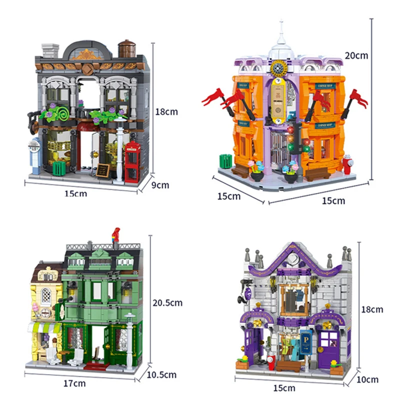 Модульные здания Магазин одежды Универмаг MOC Архитектурная модель Сборка